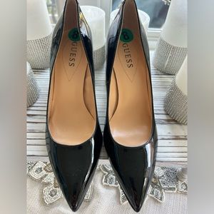 Guess Shiny Heels Black size 8